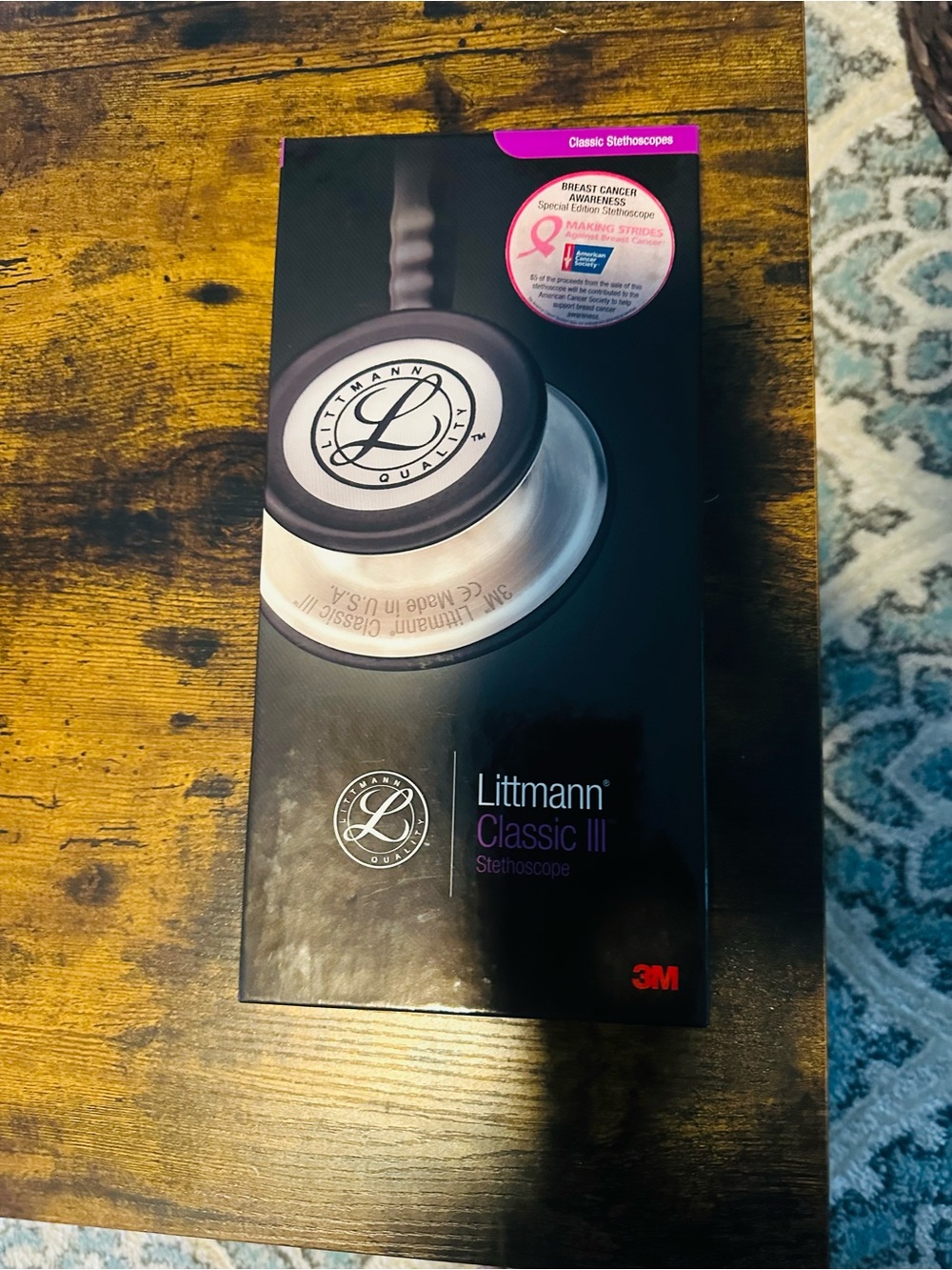 3M Littmann Classic III Stethoscope - Breast Cancer Awareness Pink